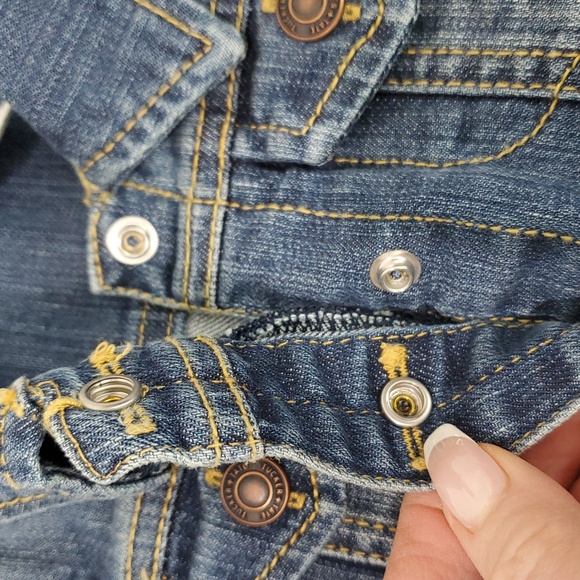 NWT Tucker and Tate girls Sz 2T denim vest jacket spring extra layer versatile - Picture 3 of 8